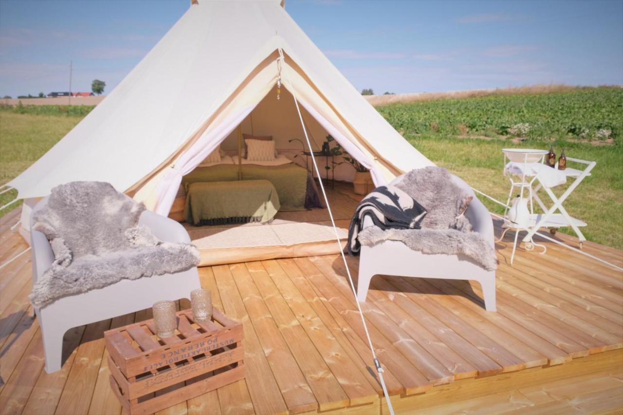Glamping Och Gardslagenhet Mellan Himmel Och Hav Apartment Skivarp Exterior foto